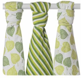 xkko Baumwollwindeln Alte Zeiten Organic 3er-Set Linde