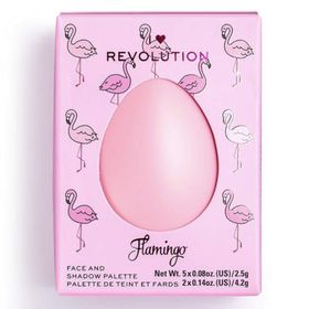 Makeup Revolution - Limitierte Edition Gesicht- und Lidschattenpalette - Flamingo