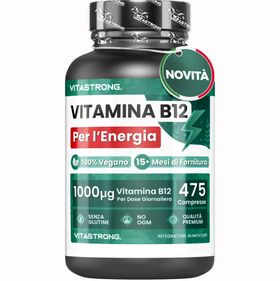 Vitamin B12 1000 mcg Vegan, 475 Tabletten, 1 pro Tag (Vorrat für 15+ Monate)
