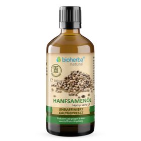 Bioherba Hanfsamenöl kaltgepresst – Natürliches Hanföl