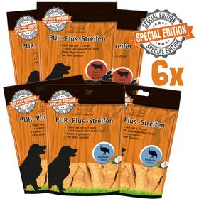 Schecker Hundesnack - PUR Plus Streifen - Testpaket