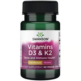 SWANSON Vitamine D3 2000 IE & K2 75 mcg