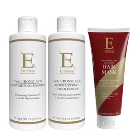 ErthSkin London Hyaluron-Shampoo + Spülung + Haarmaske