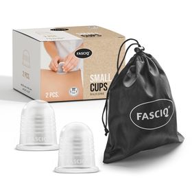 FASCIQ® Silikon Schröpfkopf, Massage cuppingset 2 x Small