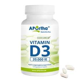 APOrtha® Vitamin D3 Depot Kapseln - 20.000 IE - 500 µg