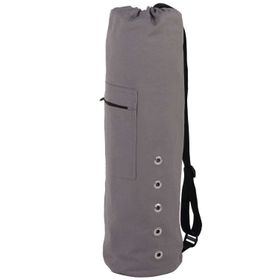 Yogamatten Tasche Canvas Bag mit Metallösen, anthrazit, 909O-AT