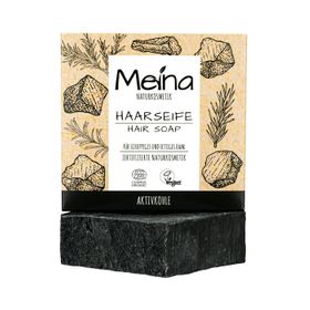 MEINA - Schwarze Haarseife mit Aktivkohle