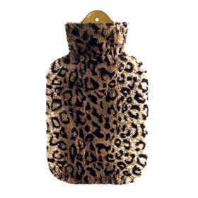 Sänger Wärmflasche Plüschbezug Leopard