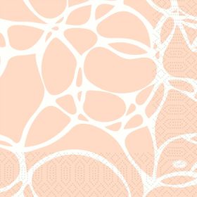 10x Serv.33x33 3lg 1/4 Ocean Pink 50P.