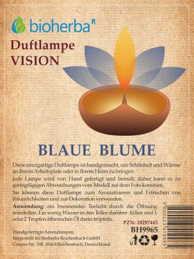 Bioherba Duftlampe Blaue Blume Vision