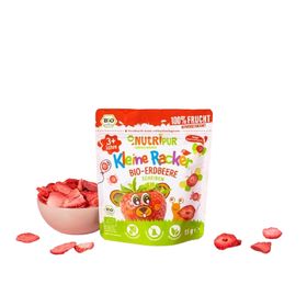 NutriPur gefriergetrocknete Früchte, kleiner Racker Erdbeere