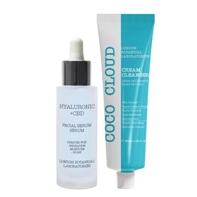 London Botanical Laboratories Coco Cloud Reinigungsgel + Hyaluronsäure-CBD-Serum