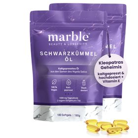 marble© Schwarzkümmelöl hochdosiert – Sparset