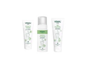 VEMAL Intimpflege-Set – Waschschaum, Schutzcreme & Gleitgel vegan pH-neutral