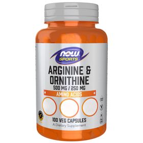 Now Foods Arginin 500 mg & Ornithin 250 mg