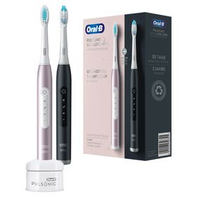 Oral-B - Elektrische Zahnbürste "Pulsonic Slim Luxe + 2. Handstück" in Schwarz/Rosegold