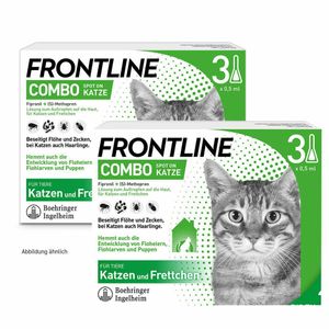 FRONTLINE COMBO® Spot on gegen Flöhe und Zecken Katze - Jetzt 10% sparen mit dem Code „EinfacherSchutz“ thumbnail