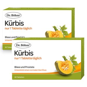 Dr. Böhm® Kürbis nur 1 Tablette täglich – Bei nächtlichem Harndrang zur Unterstützung von Blase & Prostata thumbnail