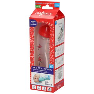 difrax® Anti-Kolik Babyflasche S Natural - I Love You 250 ml thumbnail