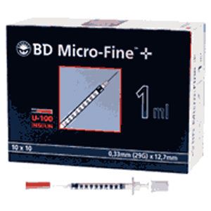 BD Micro-Fine™+ U 100 Insulinspritzen 12,7 mm thumbnail