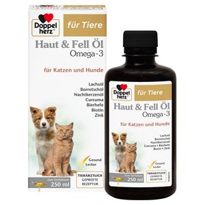 Doppelherz für Tiere Haut & Fell Öl Omega-3 für Katzen und Hunde thumbnail