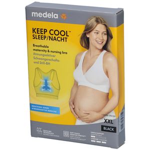 medela Keep Cool™ Schlaf-Bustier für Schwangerschaft und Stillzeit schwarz, Gr. XXL thumbnail