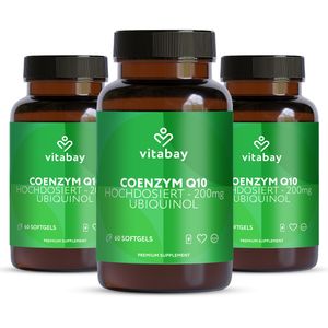 Vitabay Coenzym Q10 Ubiquinol 200 mg Bioaktiv - Hochdosiert thumbnail