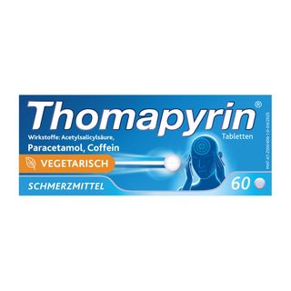Thomapyrin® bei Kopfschmerzen und Migräne – Nichts wirkt schneller*. Mit Coffein-Booster