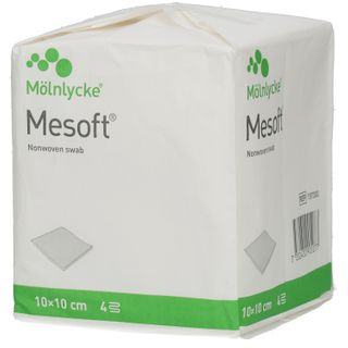 Mesoft® Kompressen aus Vliesstoff 10cm x 10cm unsteril