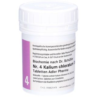 Adler Schüssler Salze Nr. 4 Kalium Chloratum D6