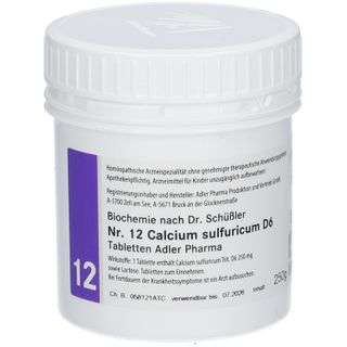 Adler Schüssler Salze Nr. 12 Calcium sulfuricum D6