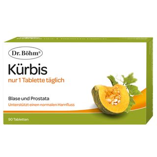 Dr. Böhm® Kürbis nur 1 Tablette täglich – Bei nächtlichem Harndrang zur Unterstützung von Blase & Prostata