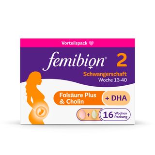 Femibion® 2 Schwangerschaft Nahrungsergänzung, SSW 13-40, Folsäure - Jetzt 20% sparen mit dem Code femibion20*