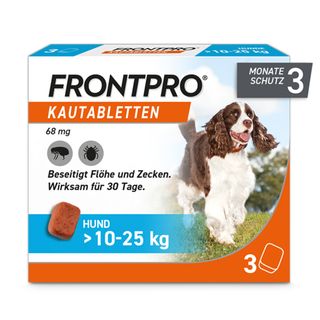 FRONTPRO® Kautablette für Hunde (>10-25kg) - Jetzt 10% sparen mit dem Code EinfacherSchutz*