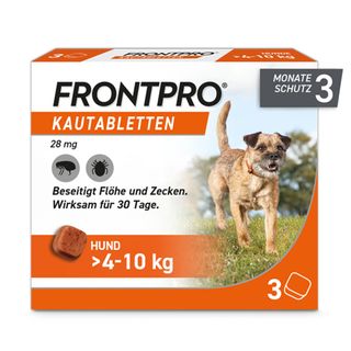 FRONTPRO® Kautablette für Hunde (>4-10kg)