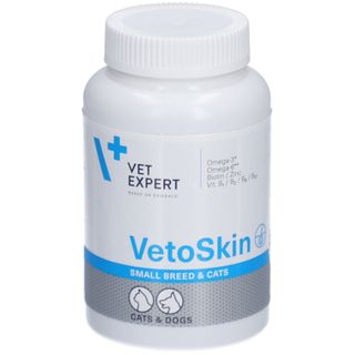Vet Expert VetoSkin – 60 Kapseln für kleine Hunde und Katzen