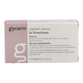 Glycerin Zäpfchen Sanova für Erwachsene