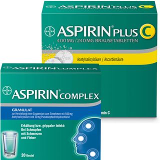 Aspirin® +C Brausetabletten + Aspirin® Complex Granulat
