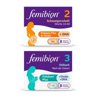 Femibion 2 + 3 Schwangerschaft + Stillzeit - Jetzt 20% sparen mit dem Code femibion20*
