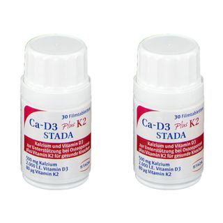 Ca-D3 Plus K2 STADA Kalzium, Vitamin D3, Vitamin K2