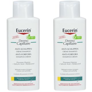 Eucerin DermoCapillaire Anti-Schuppen Creme Shampoo – Haarpflege bei trockenen Schuppen & juckender Kopfhaut