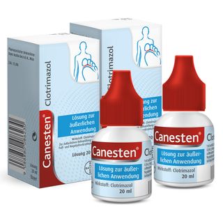 Canesten® Clotrimazol Lösung zur Behandlung von Haut-, Fuß- und Nagelpilz