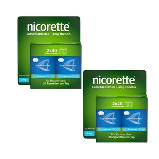 nicorette® freshmint 4 mg Lutschtabletten mit 4 mg Nikotin zur Raucherentwöhnung für Raucher von mehr als 20 Zigaretten pro Tag