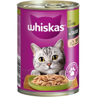 Whiskas Dose 400g  in Sauce mit Lamm 1+