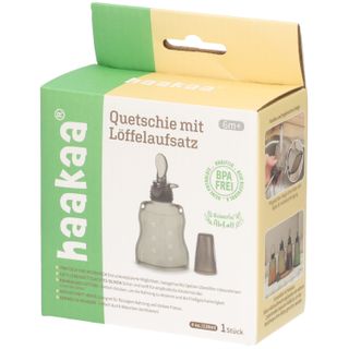 Haakaa Quetschie mit Löffelaufsatz