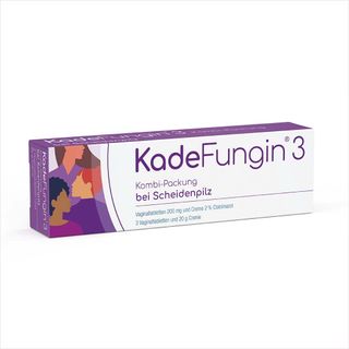 KadeFungin 3 Kombi-Packung - Vaginaltabletten und -creme zur Behandlung von Scheidenpilz in 3 Tagen