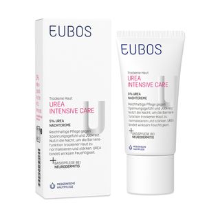EUBOS Urea Intensive Care 5% Urea Nachtcreme gegen trockene & spannende Haut
