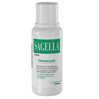 SAGELLA Active - PREGNACARE: Seifenfreie Intimwaschlotion für Frauen während und nach der Schwangerschaft