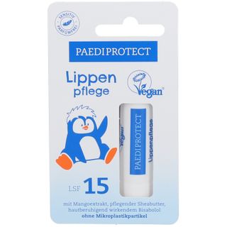 PAEDIPROTECT Lippenpflege LSF 15 – Lippenpflegestift mit Sheabutter & Sonnenschutz, vegan