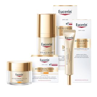Eucerin® HYALURON-FILLER + ELASTICITY Tagespflege LSF 30 + Eucerin® HYALURON-FILLER + ELASTICITY Augenpflege LSF 20  + Eucerin® HYALURON-FILLER + ELASTICITY 3D Serum